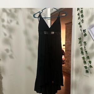 Chic Black High-Low Dress